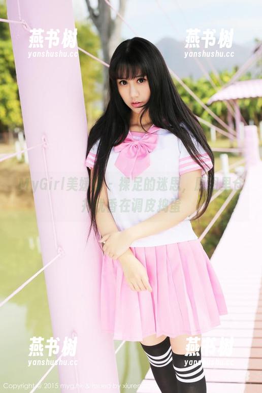 MyGirl美媛馆 - 裸足的迷思，原图里仓井优香在调皮捣蛋