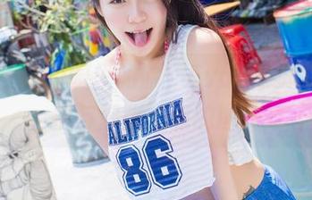 爱蜜社 – 校园里的脸，Evon陈赞之的私拍与那张随意的图片