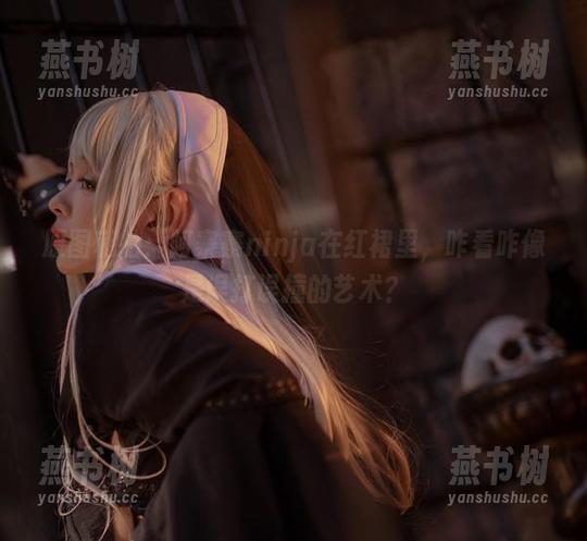 原图私拍：阿寨寨ninja在红裙里，咋看咋像是误打误撞的艺术？